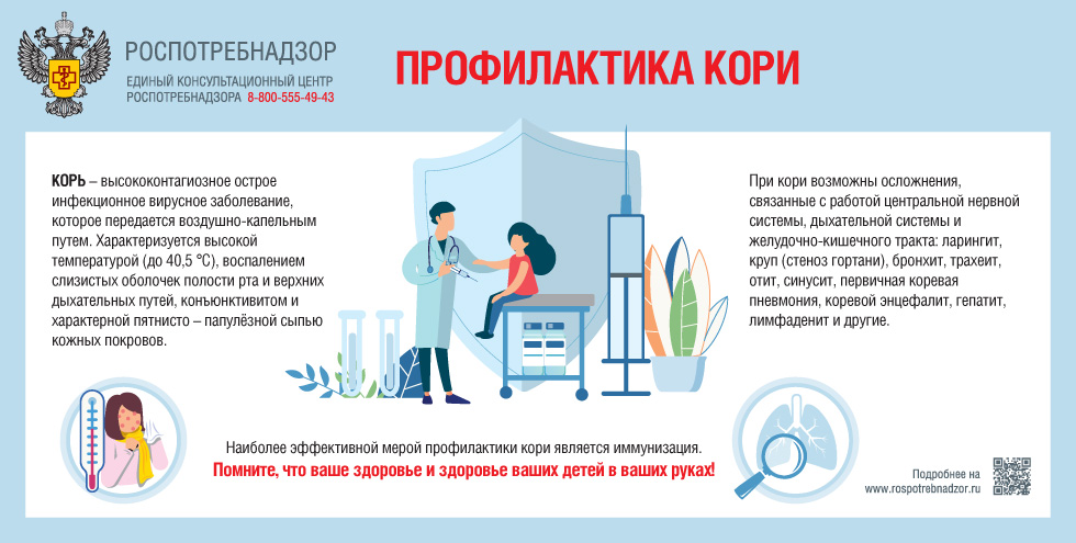 «О проведении подчищающей  иммунизации против кори на территории Российской Федерации».